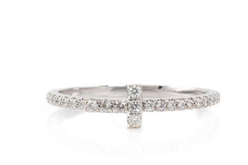 Tiffany & Co. T Diamond Wire Band Ring