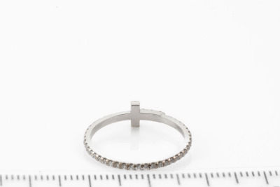 Tiffany & Co. T Diamond Wire Band Ring - 4