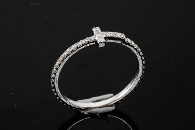 Tiffany & Co. T Diamond Wire Band Ring - 5