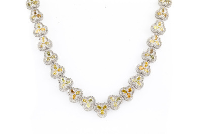 22.61cts Fancy Colour Diamond Necklace - 2
