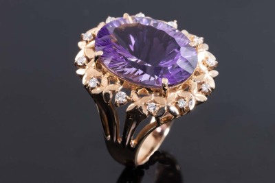 9.00ct Amethyst and Diamond Ring - 5