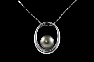 11.6mm Tahitian Pearl Pendant - 4