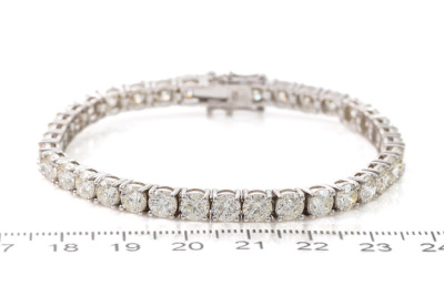 14.59ct Diamond Tennis Bracelet - 2