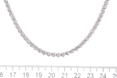 3.01ct Diamond Tennis Necklace - 2