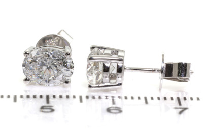 3.01ct Diamond Stud Earrings GIA E SI2 - 5