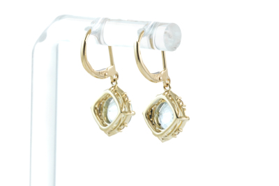 2.39ct Aquamarine and Diamond Earrings - 4