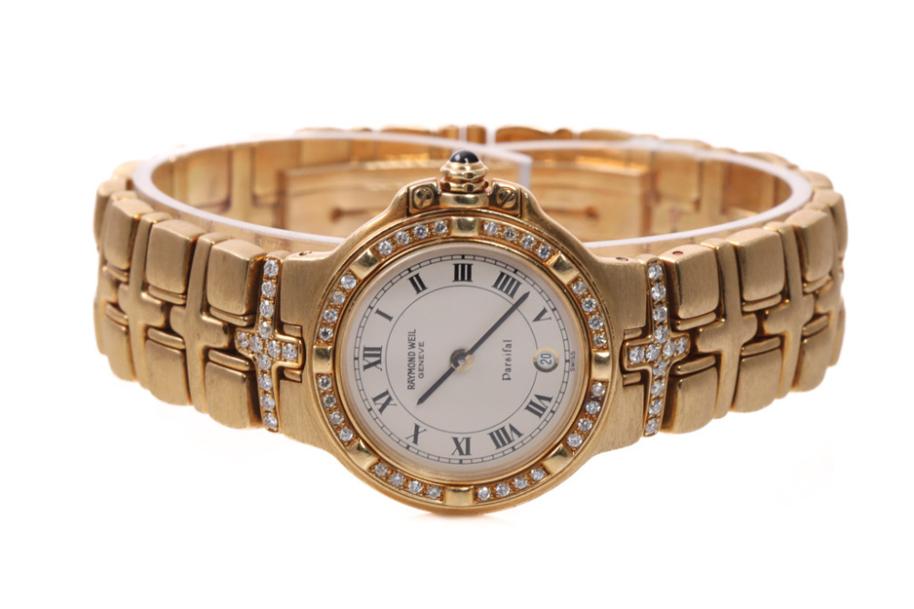 Raymond weil parsifal discount silver & gold watch