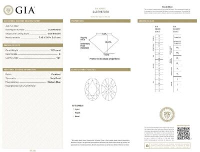 2.02ct Loose Pair of Diamonds GIA E VS1 - 3