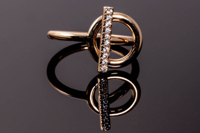 Hermes Echappee Diamond Ring - 11