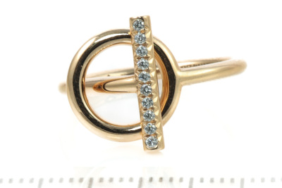 Hermes Echappee Diamond Ring - 13
