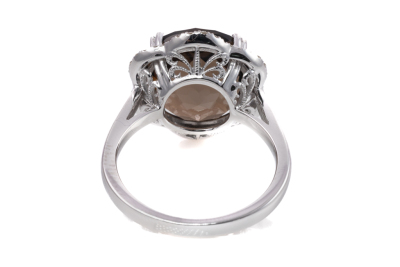 9.06ct Quartz and Diamond Ring - 4