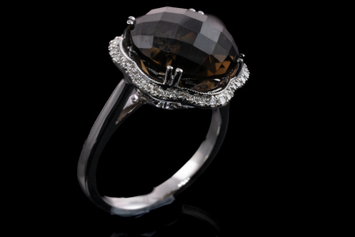 9.06ct Quartz and Diamond Ring - 5