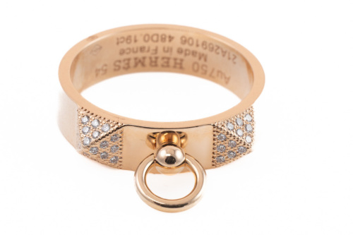 Hermes Collier De Chien Diamond Ring