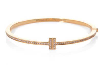 Tiffany & Co Diamond Hinged Wire Bangle