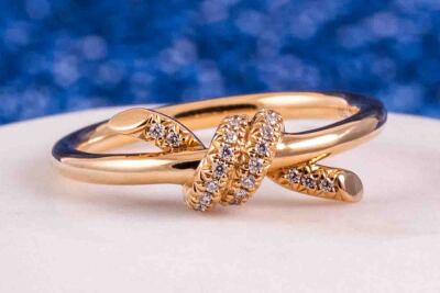 Tiffany & Co Knot Diamond Ring - 8