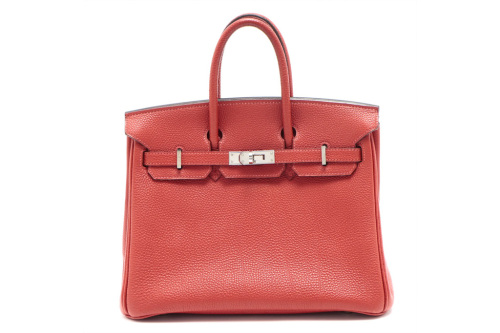 Hermes Rouge Garance Togo Birkin 25