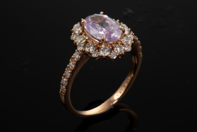 1.97ct Padparadscha Sapphire Ring - 6
