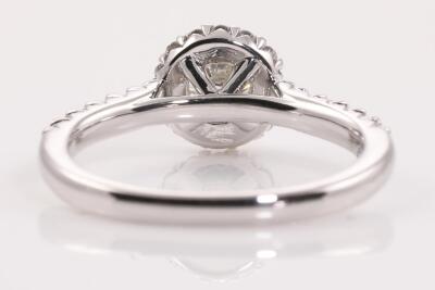 0.53ct Diamond Halo Ring GSL I SI2 - 5