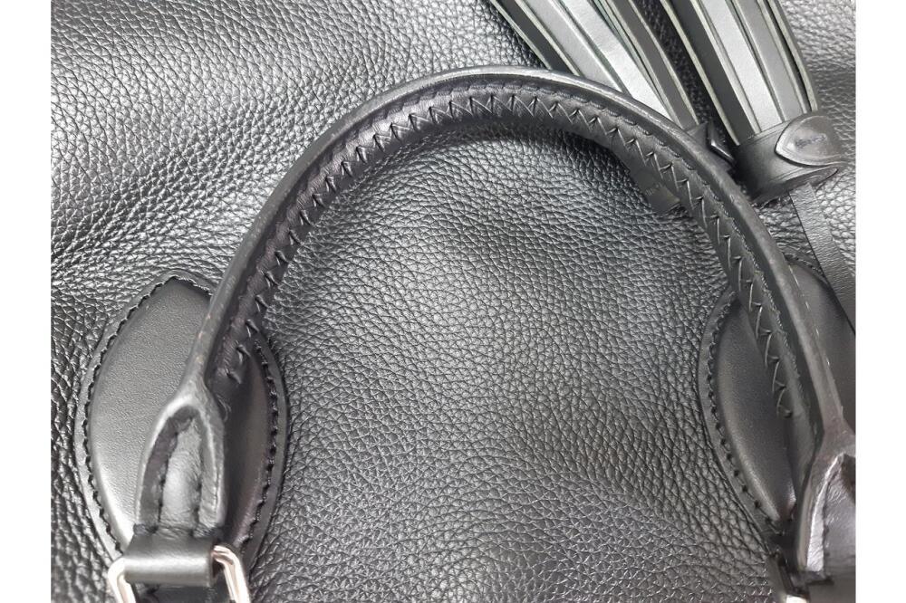 Louis Vuitton Haumea Handbag Mahina Leather Black