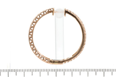 2.03ct Diamond Hoop Earrings - 2
