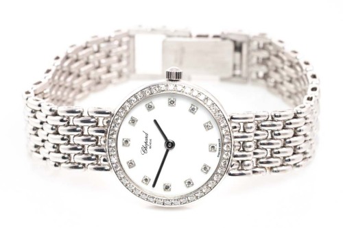 Chopard white gold diamond on sale watch