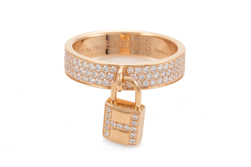 Hermes Kelly Clochette Diamond Ring