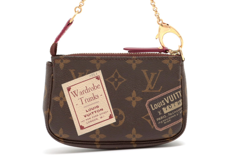 Brown Louis Vuitton Monogram Trunks and Bags Mini Pochette