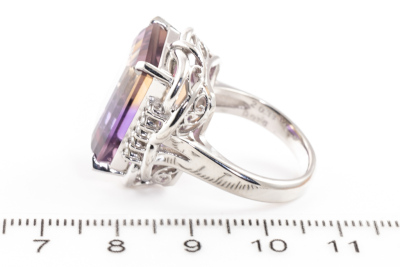 20.34ct Ametrine and Diamond Ring - 3