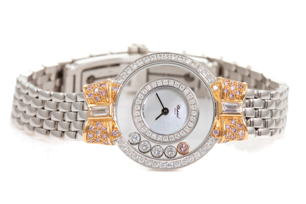 Chopard Happy Diamonds Gold Watch 62.2g