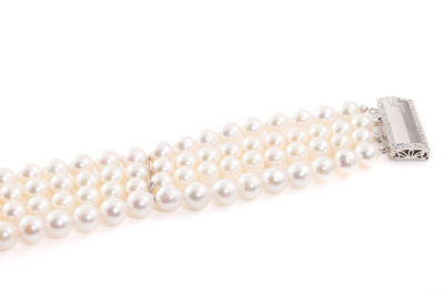 7.5-8mm Akoya Pearl 4 Row Bracelet - 3