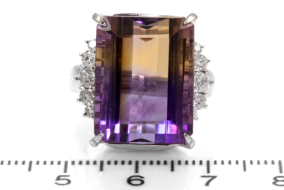 20.62ct Ametrine and Diamond Ring - 2