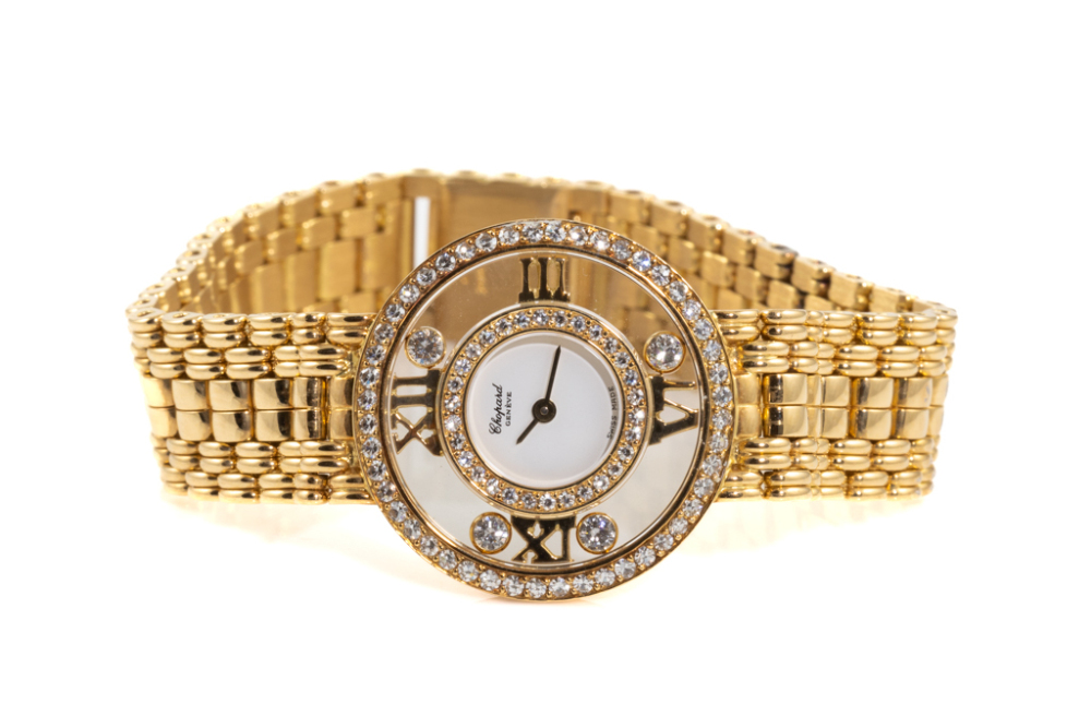 Chopard Happy Diamonds Gold Watch 53.2g