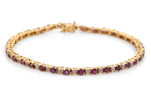 2.60ct Ruby and Diamond Bracelet