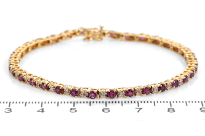 2.60ct Ruby and Diamond Bracelet - 2