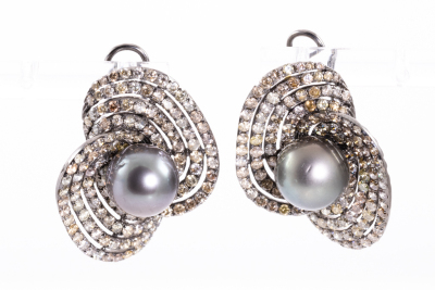 Pearl and Diamond Earring & Ring Set - 4