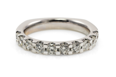 Set of 2 Matching Eternity Rings - 7