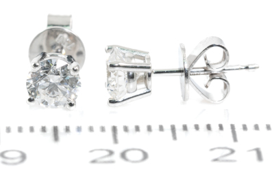 0.82ct Diamond Studs GIA D VVS2 - 2