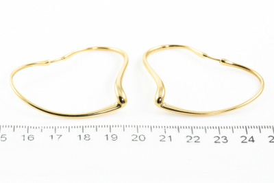 Tiffany & Co. Open Heart Hoop Earrings - 3