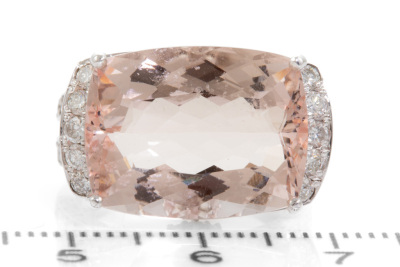 12.31ct Morganite & Diamond Ring - 2