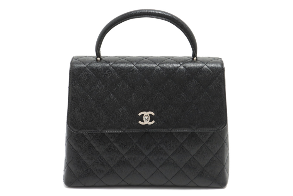 Chanel Black Just Mademoiselle Bowling Medium Bag – The Closet