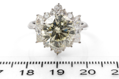 5.02ct Centre Diamond Dress Ring GSL - 2