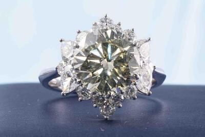 5.02ct Centre Diamond Dress Ring GSL - 8