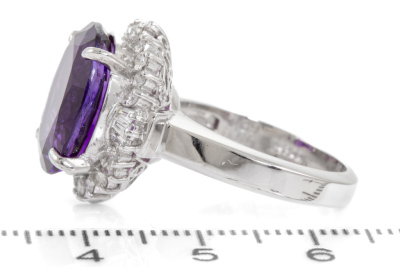 7.39ct Amethyst and Diamond Ring - 3