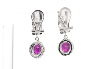 1.62ct Ruby and Diamond Earrings - 4