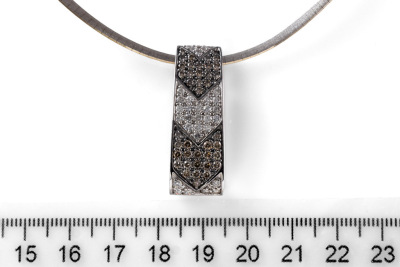 1.87ct Brown & White Diamond Pendant - 2