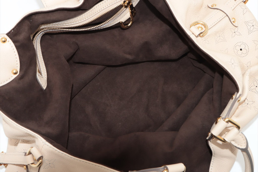 Louis Vuitton Mahina L Hobo Shoulder Bag Espresso Brown Monogram