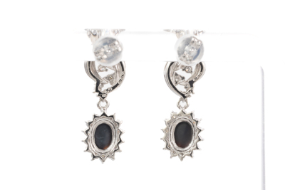 0.46ct Opal and Diamond Earrings - 4