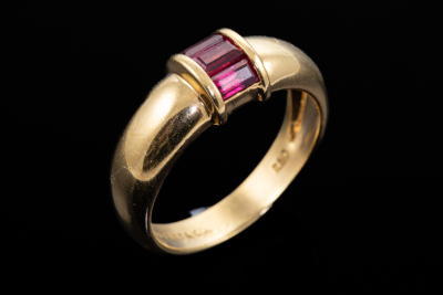 Tiffany & Co. Stacking Band Ruby Ring - 5