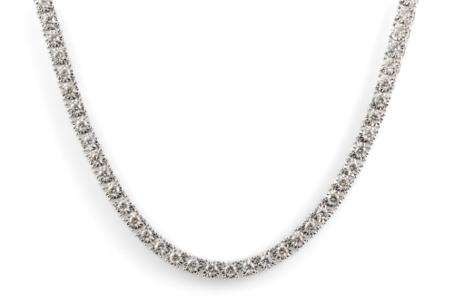 6.40ct Diamond Tennis Necklace