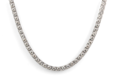 6.40ct Diamond Tennis Necklace